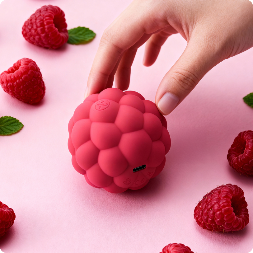 Berri Clitoral Vibrator (Raspberry) — raspberry color